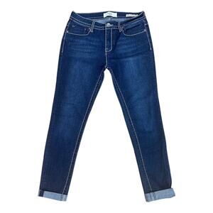 Vigoss VGS Women's Sz 6 32x26 Roll Up Skinny Jeans Fit Medium Wash Distressed‎